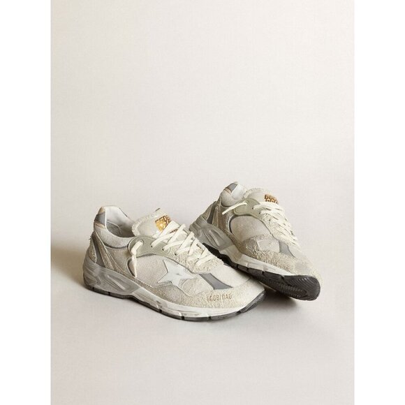 Golden Goose Running Dad Sneakers in White & Silver 40 with Box Womens Shoes - Picture 1 of 16